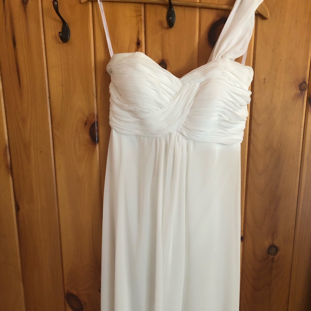 Ivory One-Shoulder Dress
